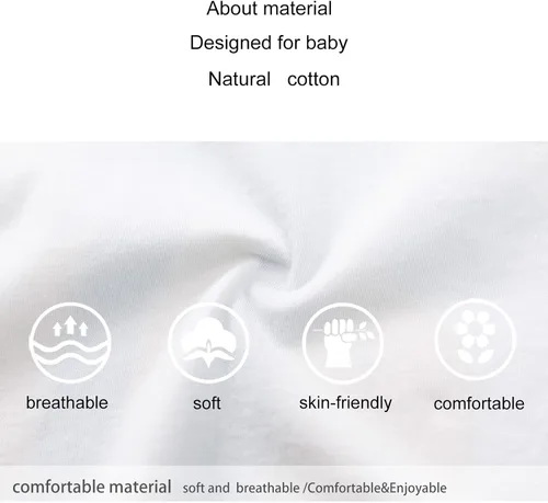 Miniatura 8 de pureborn Mameluco para bebé, paquete de 2 unidades, unisex, de algodón suave, de una pieza, para niños y niñas de 0 a 24 meses
