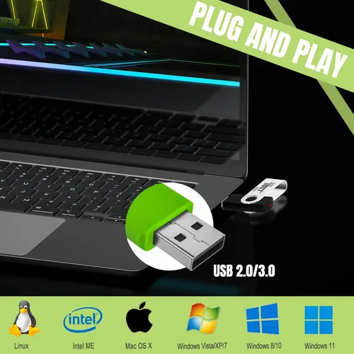 Miniatura 5 de Unidad flash USB personalizada de 4 GB, paquete de 200 unidades de memoria USB personalizadas, unidad USB personalizable, logotipo impreso, favores