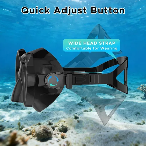 Miniatura 5 de Máscara de buceo Anti-niebla Natación Snorkel máscara para adultos Buceo Natación Snorkel Gafas Negro