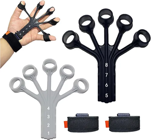 Entrenador de agarre para manos – Gripster 2025 Actualizado Entrenador de fuerza de dedo grueso, más ergonómico y duradero Gripster Entrenador de