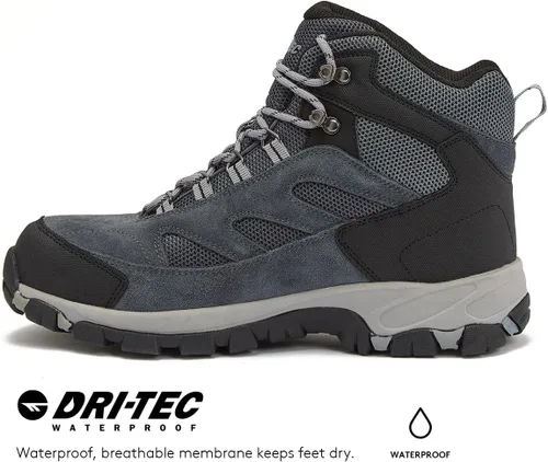Miniatura 4 de HI-TEC Yosemite WP Mid Botas de senderismo impermeables para hombre, ligeras, transpirables, para el aire libre