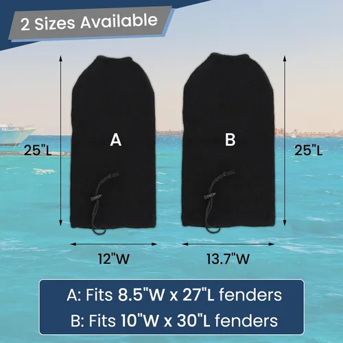 Miniatura 2 de Fundas para guardabarros de barco, calcetines protectores de grado marino para parachoques de muelle, resistentes a los rayos UV y a los arañazos