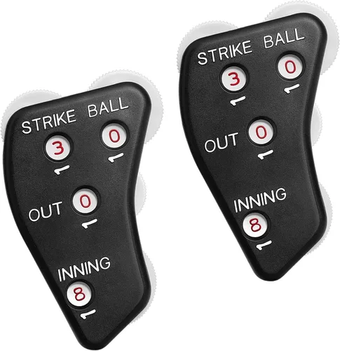 Miniatura 10 de Watayo Clicker de árbitro de béisbol de rueda, engranaje indicador de árbitro, práctico clicker de contador de béisbol para salidas de grabación
