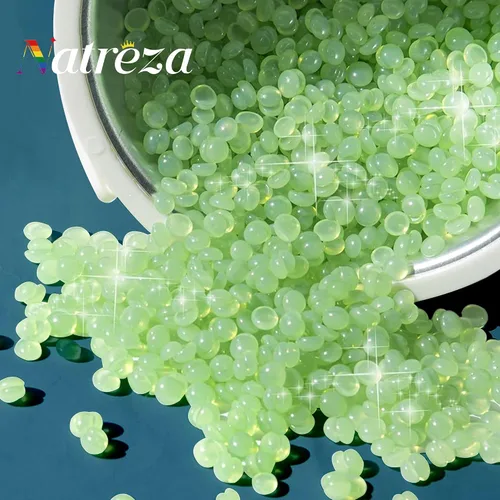 Miniatura 7 de Perlas de cera dura para depilación, 1 libra de cera dura para piel sensible con extracto de aloe vera, formulada para pelos finos, cera corporal
