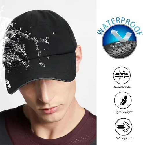 Miniatura 2 de Gorra de béisbol de golf impermeable para hombre resistente al viento sin estructura UPF50 para exteriores para mujer gorra deportiva ajustable