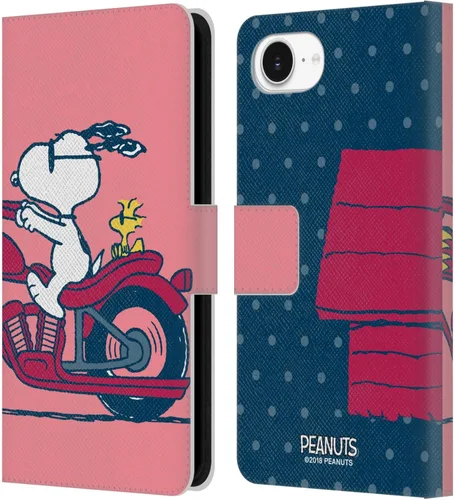 Miniatura 155 de Head Case Designs Funda de piel con licencia oficial de Peanuts Snoopy & Woodstock Balloon Halfs and Laughs para Apple iPhone 7/8/SE 2020 y 2022