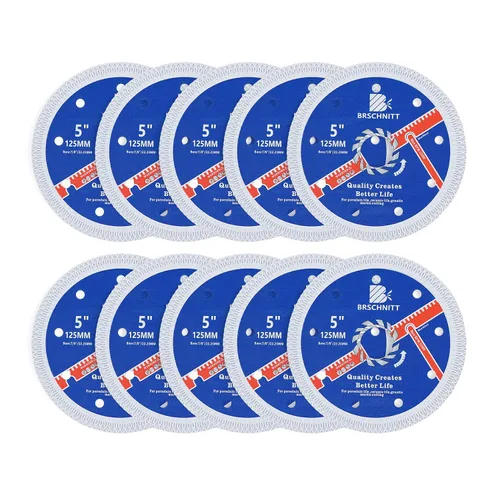 Miniatura 23 de Hoja de sierra de porcelana de diamante superfina con dientes en X, 2 piezas de 3 pulgadas (2.953 in) x eje de 3/8 pulgadas (0.394 in), disco