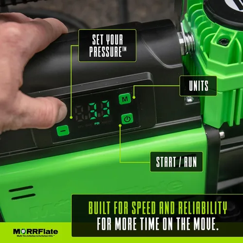 Miniatura 6 de MORRFlate TenSix PSI Pro - Compresor de aire de 12 V, compresor portátil de doble cilindro todoterreno de 10.6 CFM con tecnología PSI Pro, manguera