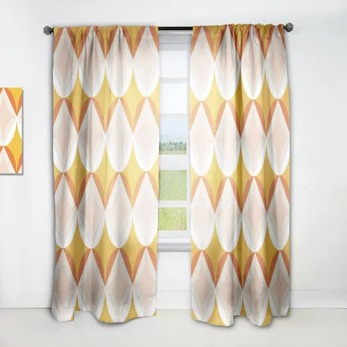 Miniatura 18 de DesignQ Cortinas con patrón hexagonal retro IX para dormitorio, cortinas para sala de estar, cortinas con aislamiento térmico, panel individual, 52