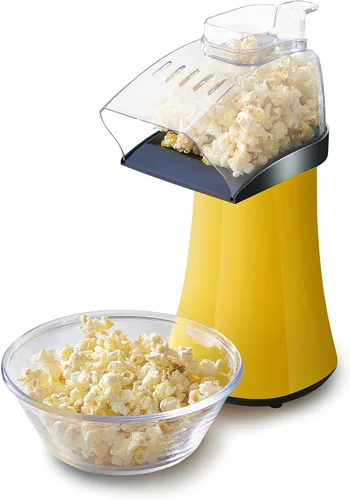 Elite Gourmet - Máquina eléctrica para hacer palomitas de maíz con aire caliente rápido, 1300W con taza de medir y bandeja para derretir