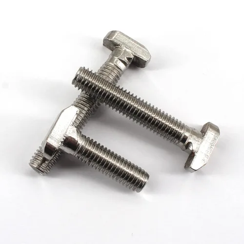 Miniatura 6 de Perno de ranura en T de acero inoxidable M8x20mm 304 Serie 40 Perfil de aluminio en forma de T Tornillo de 0.701 in Tamaño de la cabeza