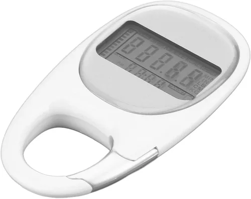 Miniatura 7 de Contador de pasos, podómetro 3D para caminar con clip, modo de ahorro de energía, pantalla LCD transparente, mosquetón simple, podómetro