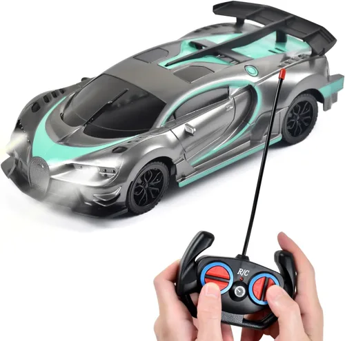 Tuko Juguetes de coche a control remoto, juguetes RC para niños y niñas de más de 3 años (gris)