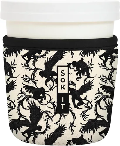 Miniatura 187 de Sok It IceCreamSok - Funda de neopreno aislada (flores abstractas, pintas de helado cónicas)