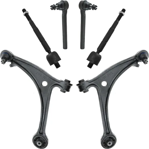 TRQ Kit de dirección delantera y suspensión brazo de control con barra de acoplamiento de rótula compatible con Honda Odyssey 2005-2006