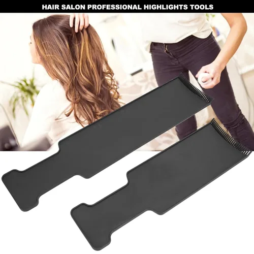 Miniatura 4 de Tabla de balayage, tabla de remo de resaltado largo, peluquería larga y plana, peine con dientes para teñir el cabello, kit de tinte