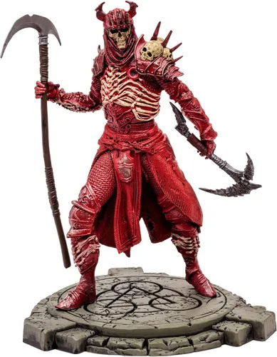 Miniatura 10 de McFarlane Toys - Diablo IV Rend Bárbaro y Nigromante de Sangre Paquete de 2 Figuras Posadas con Etiqueta de Oro 1:12 Escala 1:12, Etiqueta Dorada