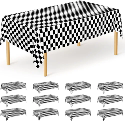 Miniatura 73 de Suministros de regreso a clases, 2 manteles de 108 x 54 pulgadas, manteles desechables coloridos para el primer día de escuela, rectangular