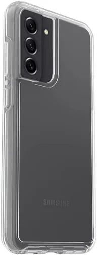 Miniatura 4 de OtterBox Funda para Galaxy S21 FE 5G (solamente) Symmetry Series, transparente, ultra suave, compatible con carga inalámbrica, bordes elevados que