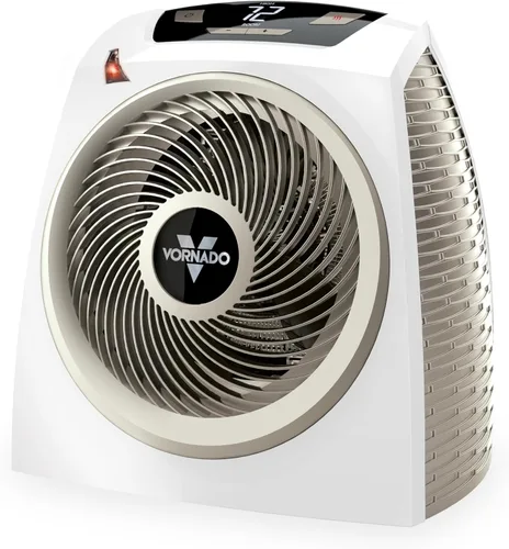 Vornado AVH10 (2025) Calentador de espacio para el hogar, opción solo ventilador, pantalla digital con termostato ajustable, características de