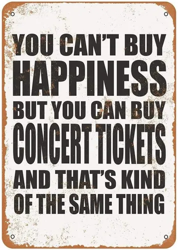 Miniatura 5 de Sign You Can't Buy Happiness BUT You CAN Buy Ice Cream - Cartel de metal divertido de lata de 8 x 12 pulgadas para bar pub interior y exterior