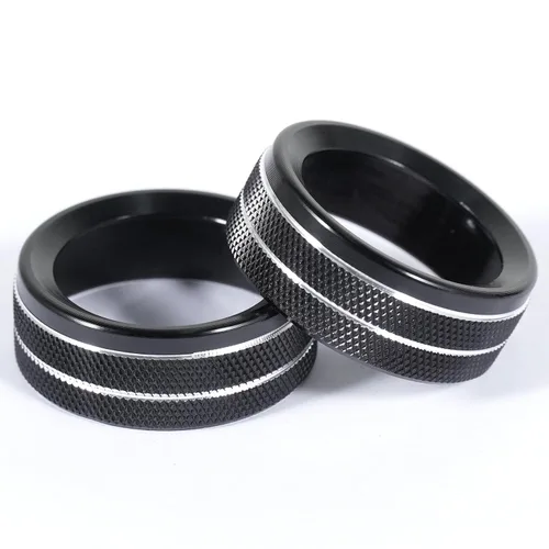 Miniatura 3 de Unifizz 3 piezas de calcomanías para pomos de aire acondicionado de automóvil, interruptor de radio de CA para Dodge 15-20 Durango Challenger