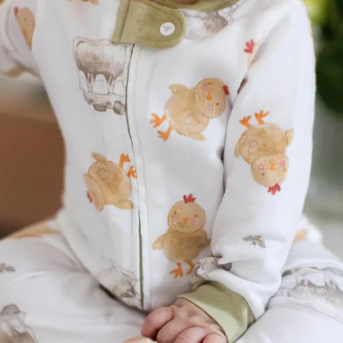 Miniatura 139 de Burt's Bees Baby - Pijama de una pieza para bebé, mameluco para dormir y jugar, algodón 100% orgánico, cremallera frontal