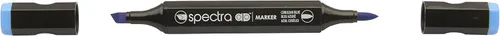 Miniatura 4 de AD Marker Chartpak Spectra, Tri-Nib y cepillo de doble punta, azul horizonte, 1 cada uno (S015AD)