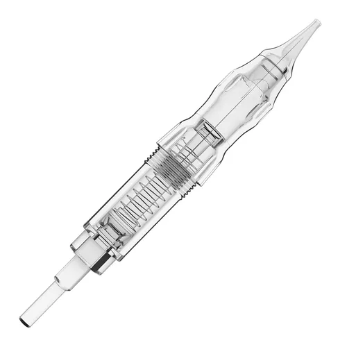 BIOMASER - Agujas de cartucho – 10 agujas esterilizadas de cartucho de maquillaje permanente, hilo de rosca, aguja de tatuaje para máquina de