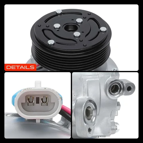 Miniatura 9 de A-Premium Compresor de CA y embrague de A/C compatible con Chevrolet Sonic 1.8L 2013-2018