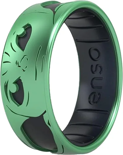 Miniatura 27 de Enso Rings Anillo de boda de silicona – Diseños grabados de Star Wars – Ajuste cómodo – Hecho en Estados Unidos – Ideal para uso activo
