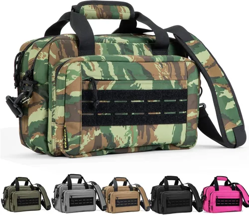 Miniatura 18 de Bolsa para polígono de tiro, estuche para pistola, bolsas para pistolas y munición para pistolas de mano y bolsa de transporte blanda para disparar