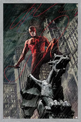 Miniatura 14 de Marvel Comics DaredeVil - Póster de pared de Hell's Kitchen DeVil, 22.4 pulgadas de largo x 14.7 pulgadas de ancho, versión premium sin marco