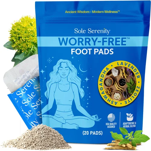 Miniatura 9 de Sole Serenity - Almohadillas para pies, mineral de zeolita, raíz de jengibre, ajenjo, vinagre de bambú, spa de pies para pies doloridos, 20 Zeolita