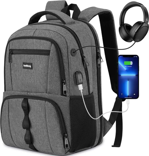 Miniatura 11 de Mochila para computadora portátil para hombres y mujeres, bolsa de computadora para la escuela universitaria, bolsa de computadora de regalo