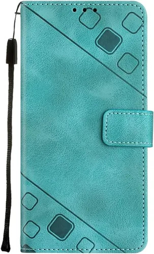 Miniatura 11 de Flip Case for Xiaomi 12 Ultra/12S Ultra,Skin Feeling Embossed Solid Color Premium Leather Wallet Case with Hand Strap