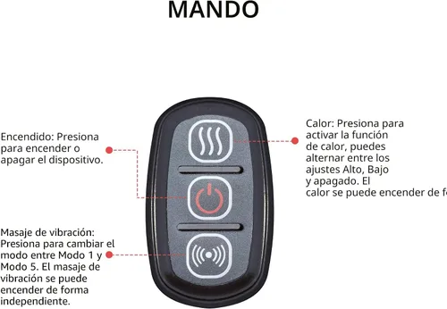 Miniatura 6 de ComfIer - Rodillera calentada con masaje, masajeador de vibración con almohadilla térmica para dolor de rodilla, masajeador de piernas, rodillera