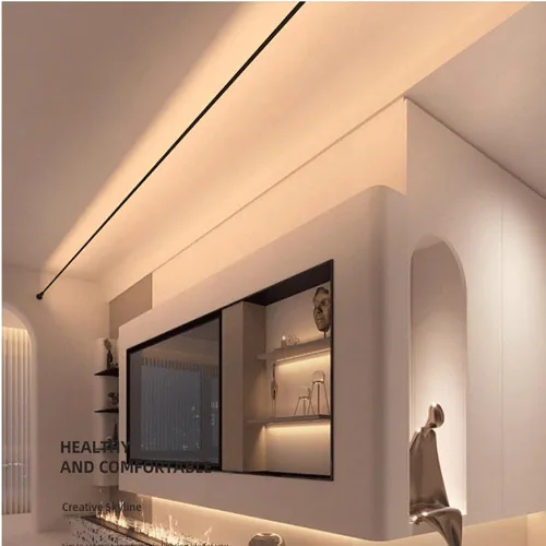 Miniatura 10 de Skyline - Tira de luz de acero lineal, lámpara de pared lineal, decoración familiar, barra de acero, barra de pasillo, longitud de bricolaje, corte