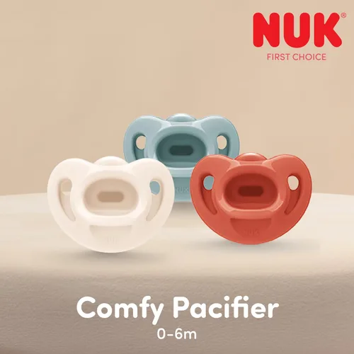 Miniatura 8 de NUK Chupete cómodo y atemporal 100% silicona, diseño de una sola pieza, sin BPA, suave para la piel del bebé, paquete de 5, para 6-18 meses Varios