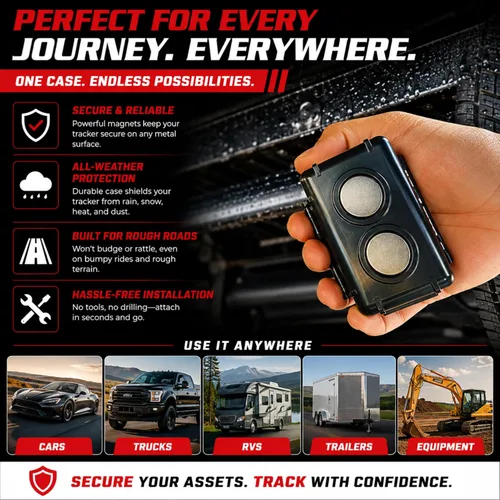 Miniatura 7 de Spy Spot Funda magnética para rastreador GPS – Caja de bloqueo magnética resistente a la intemperie para rastreadores GPS y llaves de repuesto
