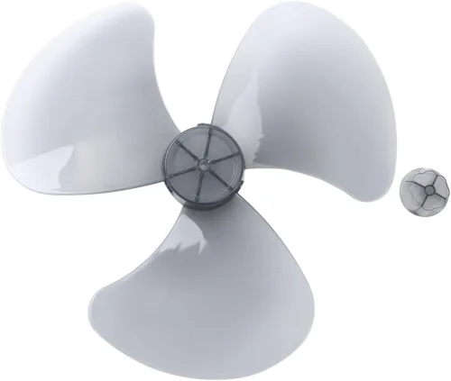 Miniatura 11 de 16 inch Plastic Fan Blade with Nut Cover for Household Fans Black 16 Inch Plastic Fan Blade 3 Leaves Fan Blade Replacement for Household
