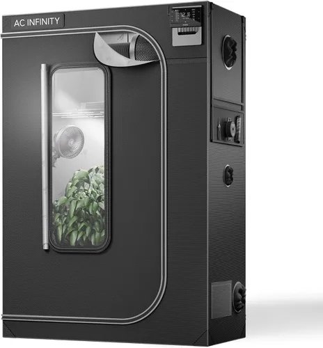 Miniatura 13 de AC Infinity CLOUDLAB 733, Tienda de cultivo avanzada 3 x 3, postes más gruesos de 1 pulgada, lona Mylar 2000D, alta reflectividad probada