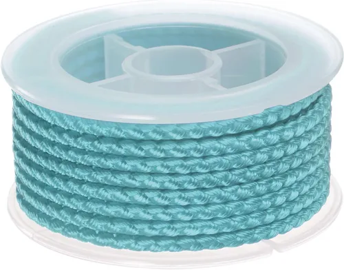 Miniatura 54 de HARFINGTON Cordón de hilo de nailon para cuentas de 0.063 in, cuerda de nailon trenzado extrafuerte para manualidades, pulseras, joyería, Negro