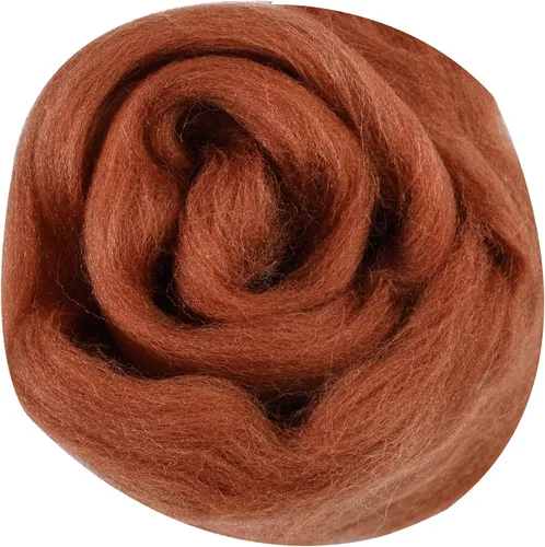 Miniatura 110 de 24 tipos de lana rosa, 4.23 oz (120 g), adecuado para fieltro húmedo y fieltro de aguja de telas hiladas de lana. Un paquete de prueba está Tonos
