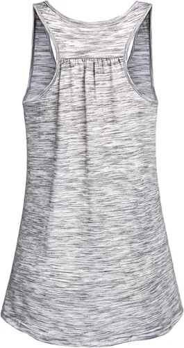 Miniatura 49 de Cestyle - Camiseta sin mangas para mujer, cuello redondo, corte holgado, para entrenamiento