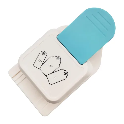 Juego de perforadoras de etiquetas de 3 en 1, perforadoras de papel para etiquetas de regalo de 1.5/2/2.5 pulgadas para proyectos DIY, fabricación