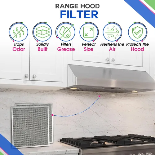 Miniatura 2 de Filtro de Ventilación para Campana de Estufa 11.6" x 11.2" BPQTF S99010317 Compatible con Filtro de Repuesto para Campana Broan para Sin Conductos