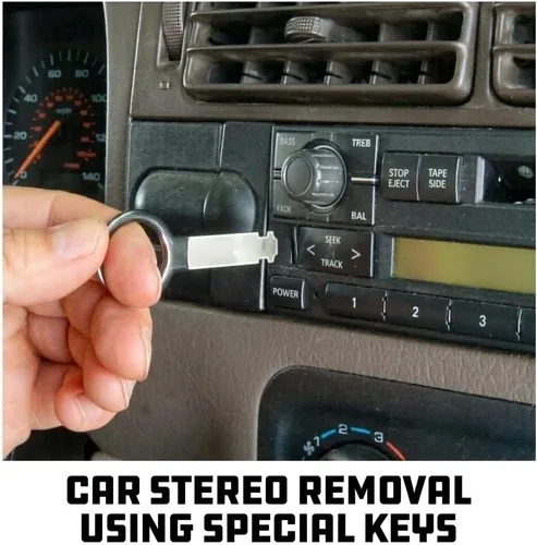 Miniatura 7 de Powerbuilt Juego de herramientas de extracción e instalación de radio y antena, llaves de extracción de sistema estéreo para automóvil, 19 piezas