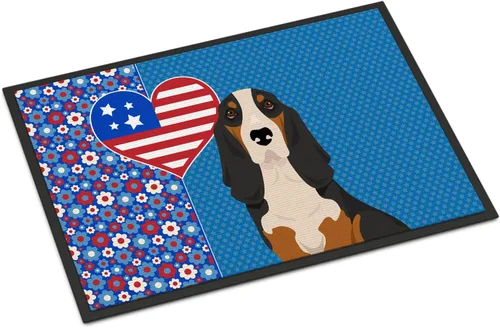 Miniatura 136 de Caroline's Treasures WDK5119JMAT Airedale Terrier USA - Tapete para interiores o exteriores, 24 x 36 pulgadas, tapete para puerta delantera