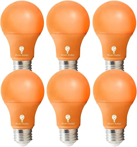 Miniatura 10 de BlueX - Paquete de 2 bombillas LED A19 (9 W, equivalente a 60 W), base E26, luz azul, decoración de fiestas, porche, iluminación del hogar, Púrpura
